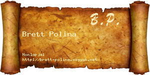 Brett Polina névjegykártya